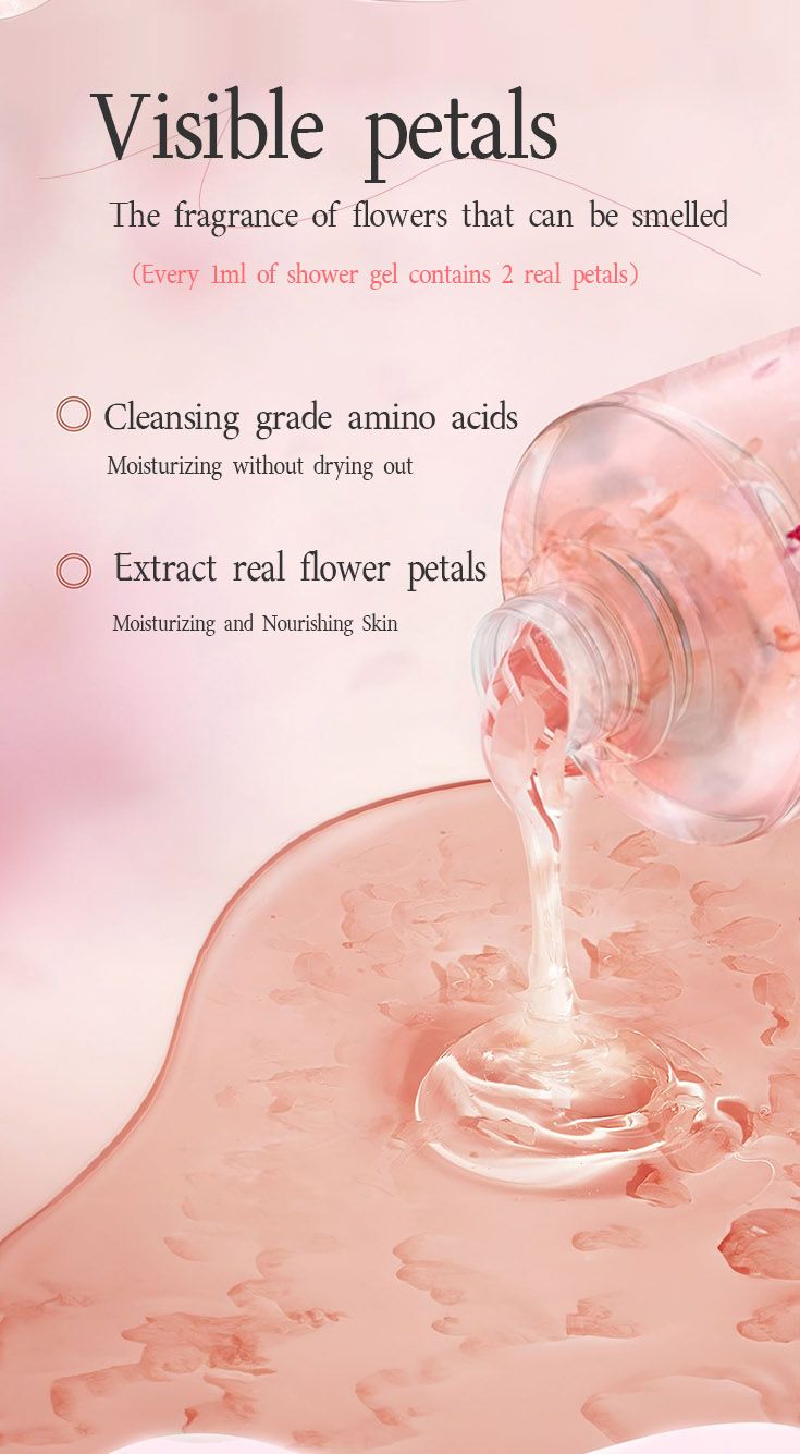 Perfumed Petal Shower Gel （Rose)